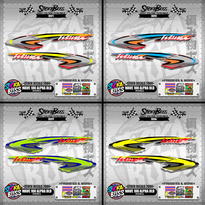 WAVE 100 ALPHA OLD ( STOCK DECALS 2004 )【WITH FREEBIES】