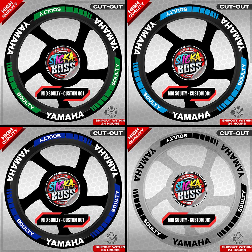 MIO SOULTY MAG STICKER SET ( 2 MAGS ) - CUSTOM 001 | VINYL WATERPROOF CUT-OUT DECALS