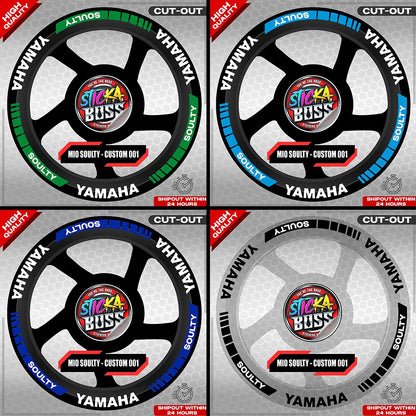 MIO SOULTY MAG STICKER SET ( 2 MAGS ) - CUSTOM 001 | VINYL WATERPROOF CUT-OUT DECALS