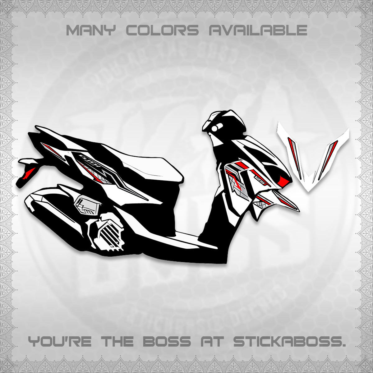 CLICK V4 INDO DECALS (2026 NEW LINE X STYLE) STICKER KITS By STICKABOSS