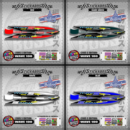 WAVE 100 THAILAND DECALS ( 2005 S EDITION )【WITH FREEBIES】