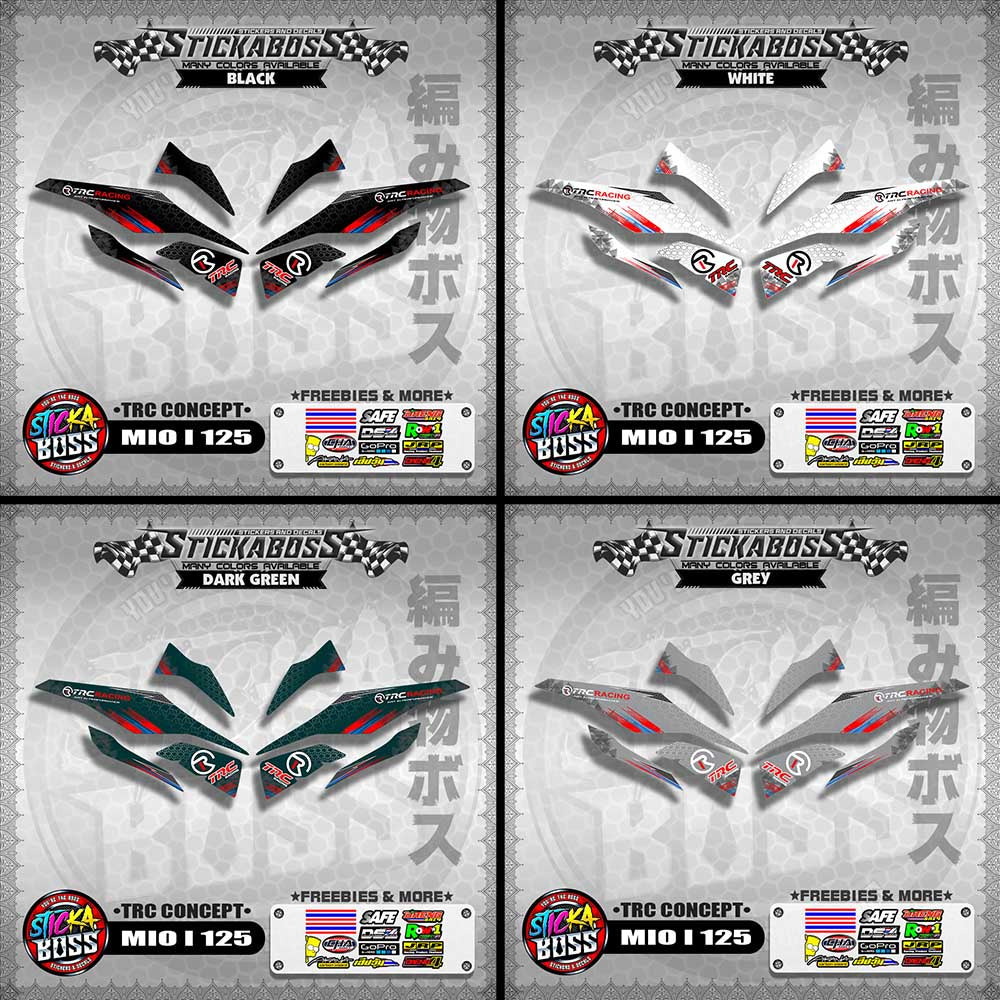 MIO I 125 STICKER DECALS ( TRC CONCEPT )【WITH FREEBIES】