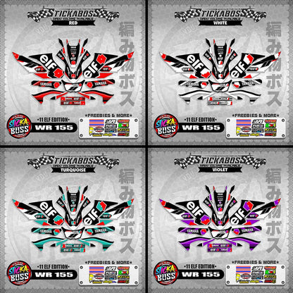 WR 155 STICKER DECALS ( 11 ELF EDITION )【WITH FREEBIES】
