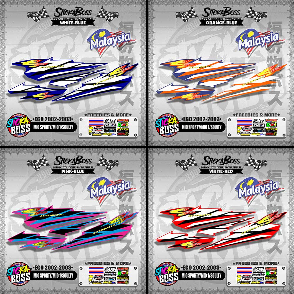 MIO SPORTY / MIO 1 / SOULTY DECALS ( EGO 2002-2003 )【WITH FREEBIES】