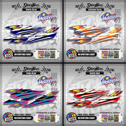 MIO SPORTY / MIO 1 / SOULTY DECALS ( EGO 2002-2003 )【WITH FREEBIES】
