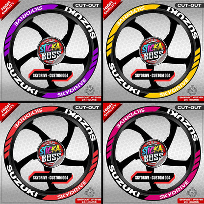 SKYDRIVE MAG STICKER SET  ( 2 MAGS ) - CUSTOM 004 | VINYL WATERPROOF CUT-OUT DECALS