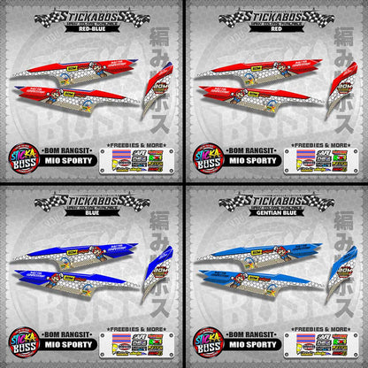 MIO SPORTY INDO STICKER DECALS ( BOM RANGSIT )【WITH FREEBIES】