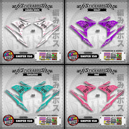 SNIPER 150 STICKER DECALS (SAKURA)【WITH FREEBIES】