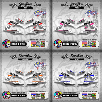MIO I 125 MALAYSIAN DECALS ( FOR WHITE NEW SOLARIZ 2024 )【WITH FREEBIES】