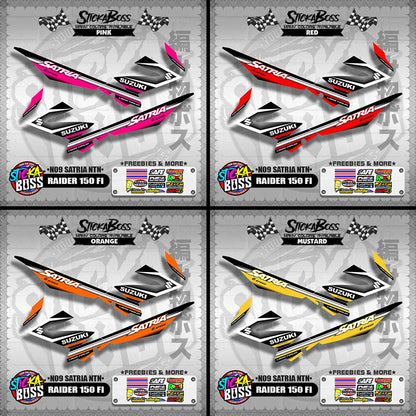 RAIDER 150 FI DECALS ( N09 SATRIA NTN )【WITH FREEBIES】