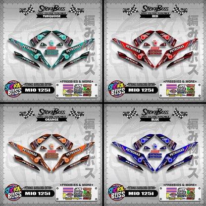 MIO 125i DECALS ( PETRONAS BARRACUDA EDITION )【WITH FREEBIES】