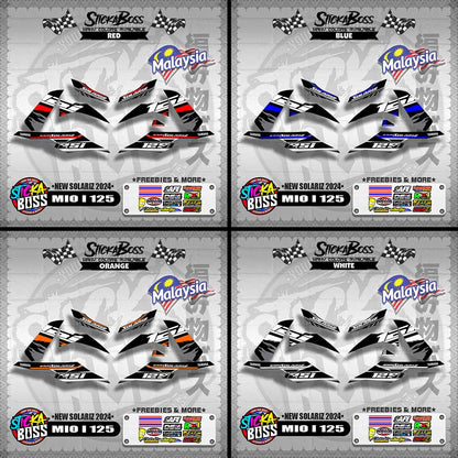 MIO I 125 MALAYSIAN DECALS ( NEW SOLARIZ 2024 )【WITH FREEBIES】