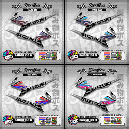 RAIDER 150 Fi DECALS ( NEW COLOR 2023 )【WITH FREEBIES】
