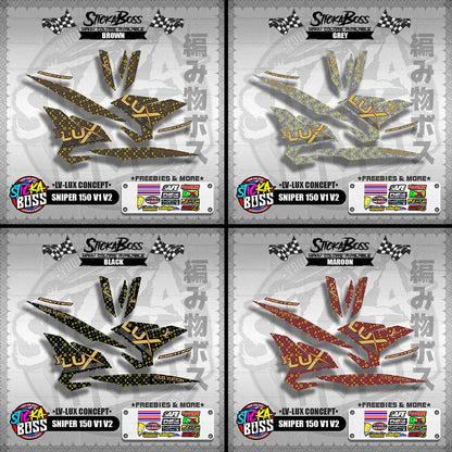 SNIPER 150 V1 / V2 DECALS ( LV-LUX CONCEPT )【WITH FREEBIES】