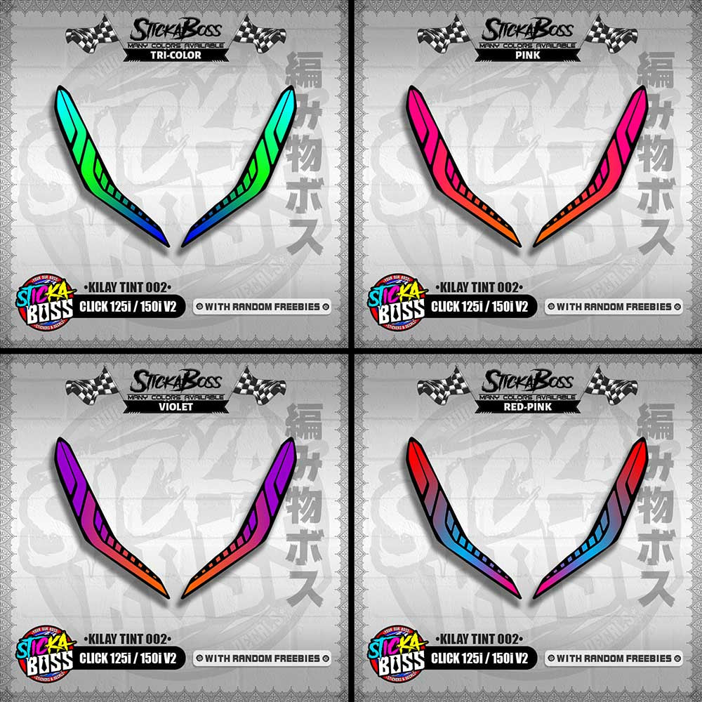 CLICK 125i / 150i V2 (KILAY TINT 002) TRANSPARENT【WITH FREEBIES】