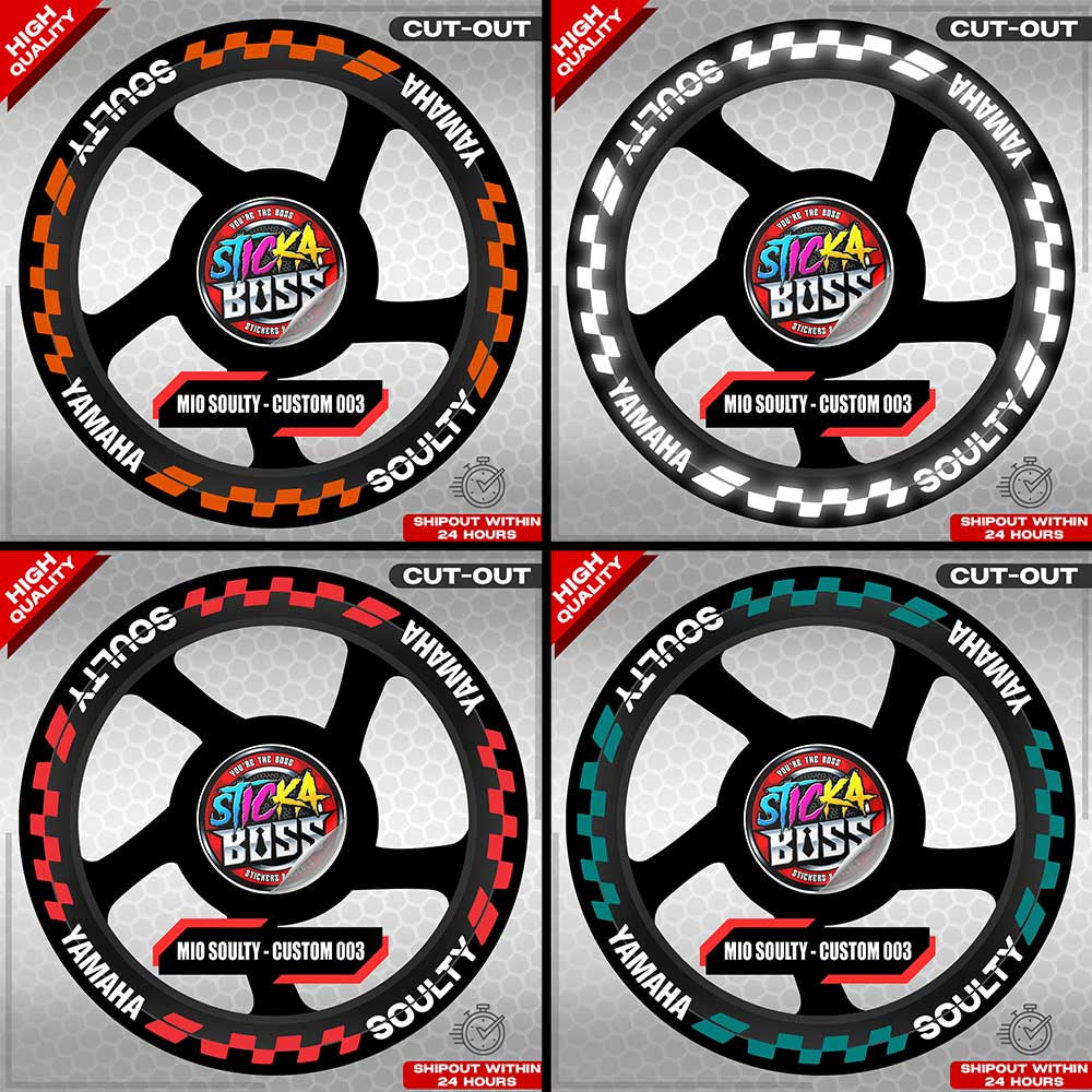 MIO SOULTY MAG STICKER SET ( 2 MAGS ) - CUSTOM 003 | VINYL WATERPROOF CUT-OUT DECALS