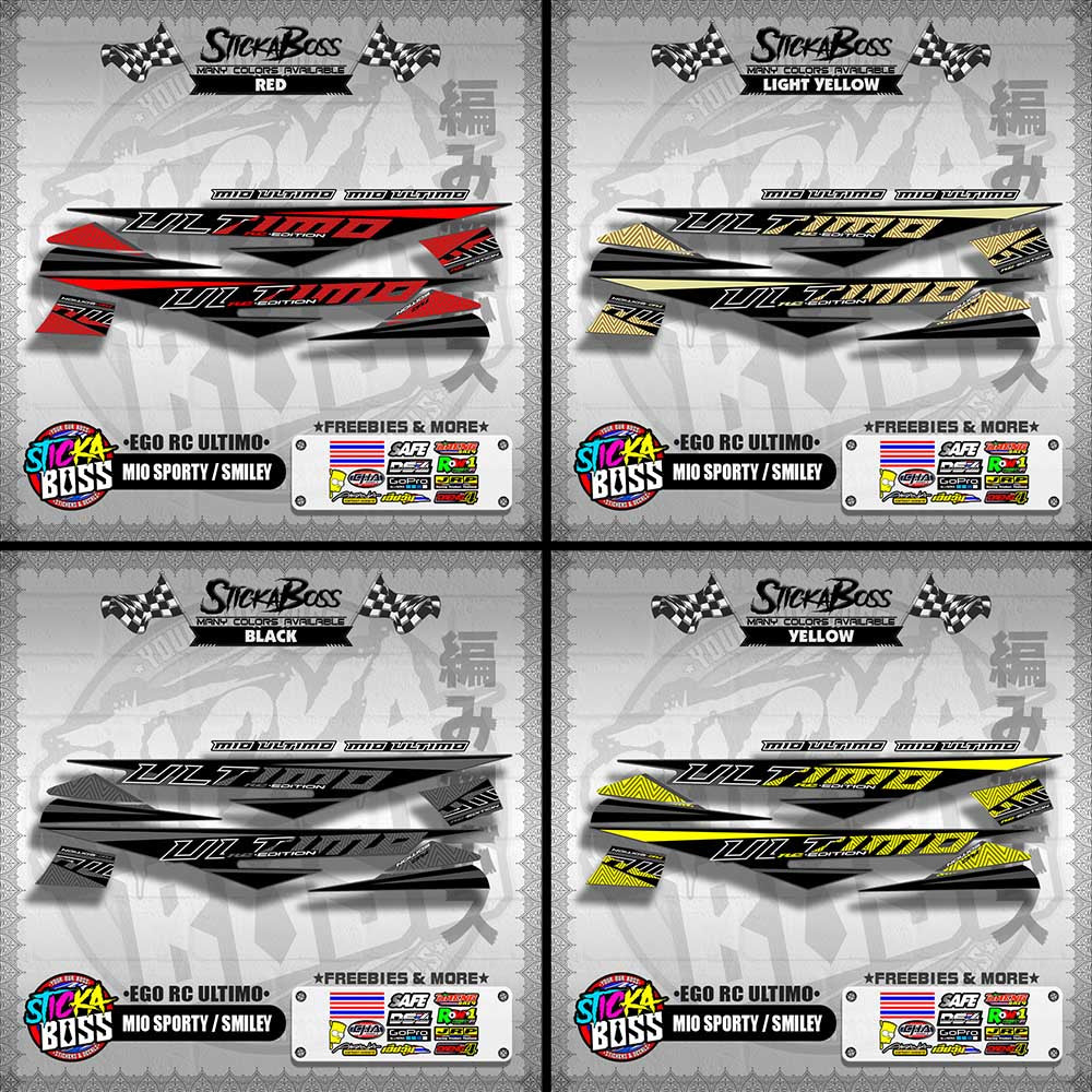 MIO SPORTY / SMILEY DECALS ( EGO RC ULTIMO )【WITH FREEBIES】