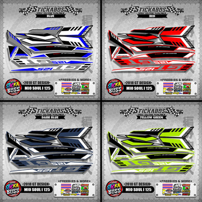 MIO SOUL i 125 DECALS ( 2018 GT DESIGN ) 【WITH FREEBIES】