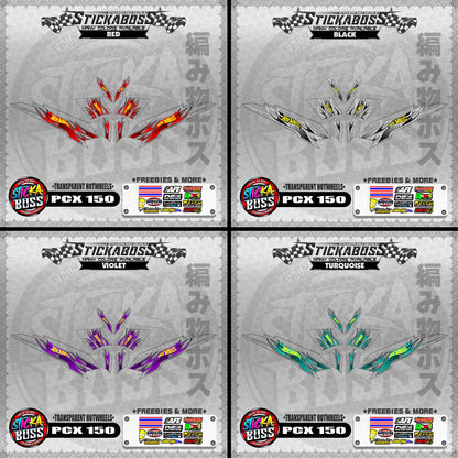【PREMIUM UV PRINT】TRANSPARENT PCX 150 DECALS ( HOTWHEELS )【WITH FREEBIES】