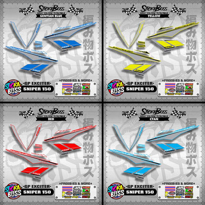 SNIPER 150 STOCK DECALS ( GP EXCITER )【WITH FREEBIES】
