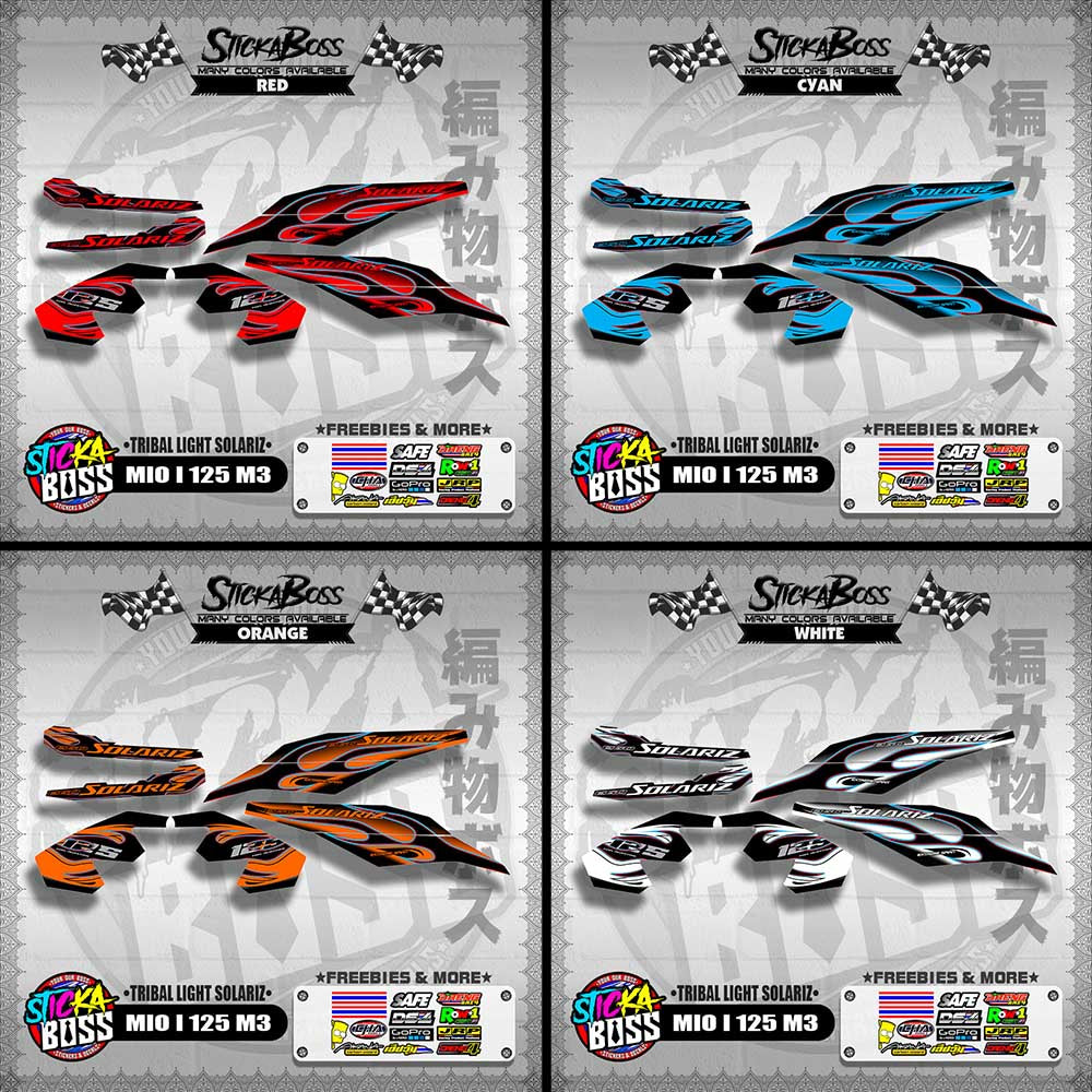 MIO I 125 M3 DECALS ( TRIBAL LIGHT SOLARIZ )【WITH FREEBIES】