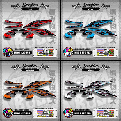 MIO I 125 M3 DECALS ( TRIBAL LIGHT SOLARIZ )【WITH FREEBIES】