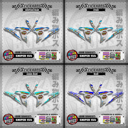 SNIPER 155 INDO DECALS ( BOM RANGSIT )【WITH FREEBIES】