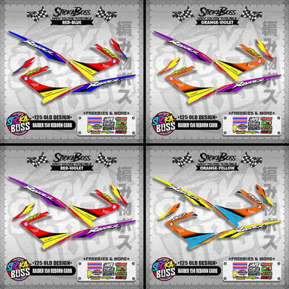 RAIDER 150 REBORN CARB DECALS ( 125 OLD DESIGN )【WITH FREEBIES】