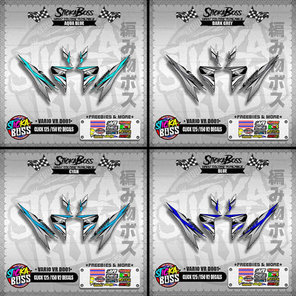 CLICK 125 / 150 V2 DECALS ( VARIO VR D001 )【WITH FREEBIES】