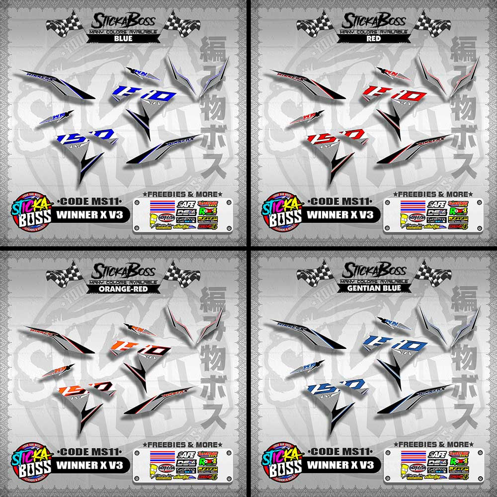 WINNER X V3 DECALS ( CODE MS11 )【WITH FREEBIES】