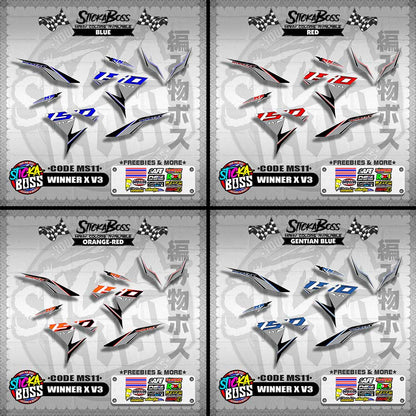 WINNER X V3 DECALS ( CODE MS11 )【WITH FREEBIES】