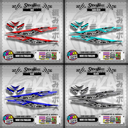 WAVE 125i THAILAND DECALS ( CAMO WAVE S MOTIF )【WITH FREEBIES】