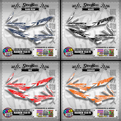 RAIDER 150 Fi STOCK DECAL ( CUSTOM PURE WHITE F150 )【WITH FREEBIES】