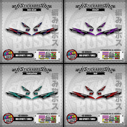 MIO SPORTY / SMILE INDO STICKER DECALS ( A5 VARIASI )【WITH FREEBIES】