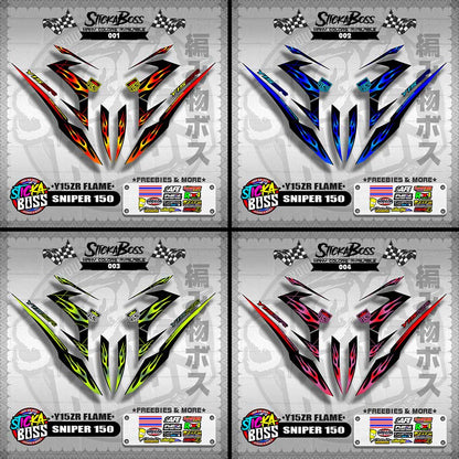 SNIPER 150 DECALS ( Y15ZR FLAME )【WITH FREEBIES】