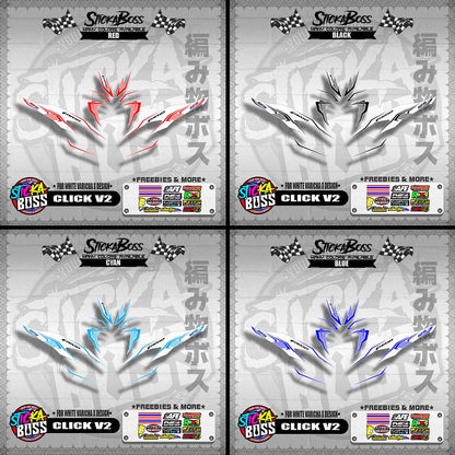 CLICK V2 DECALS ( FOR WHITE VARICHA X DESIGN )【WITH FREEBIES】