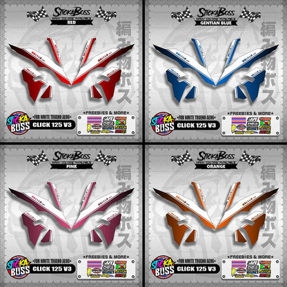 CLICK 125 V3 DECALS ( FOR WHITE TRUENO AE86 )【WITH FREEBIES】