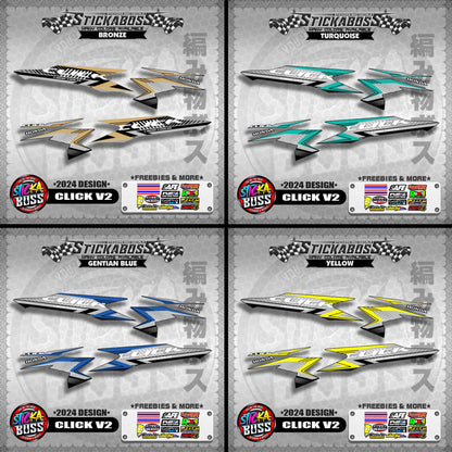 CLICK V2 STOCK DECALS ( 2024 DESIGN )【WITH FREEBIES】