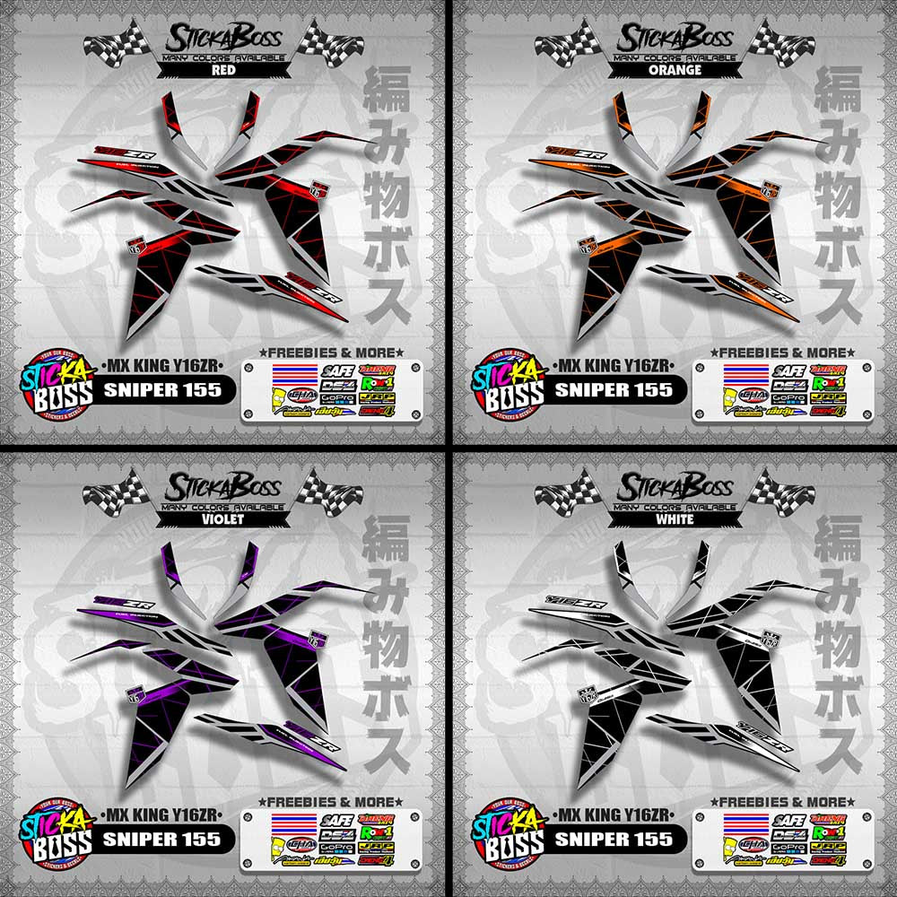 SNIPER 155 DECALS ( MX KING Y16ZR )【WITH FREEBIES】
