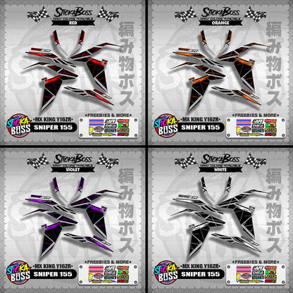 SNIPER 155 DECALS ( MX KING Y16ZR )【WITH FREEBIES】