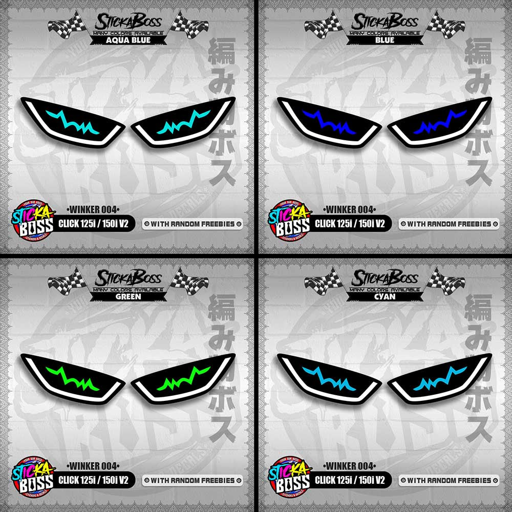 CLICK 125i / 150i V2 (WINKER 004) TRANSPARENT【WITH FREEBIES】