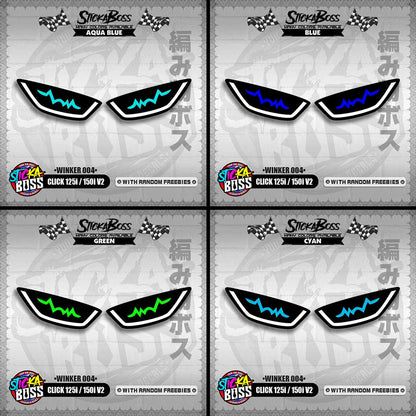 CLICK 125i / 150i V2 (WINKER 004) TRANSPARENT【WITH FREEBIES】