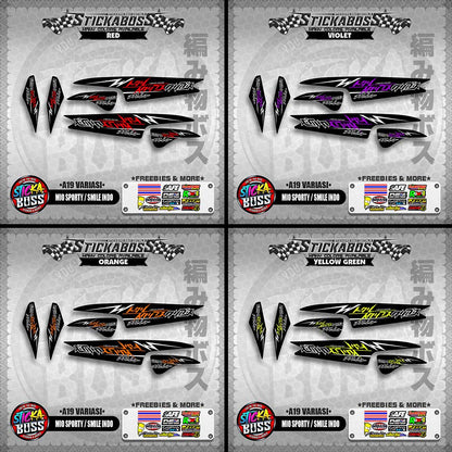 MIO SPORTY / SMILE INDO STICKER DECALS ( A19 VARIASI )【WITH FREEBIES】