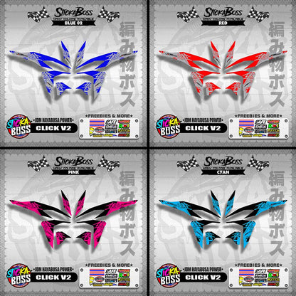 CLICK V2 DECALS ( JDM HAYABUSA POWER )【WITH FREEBIES】