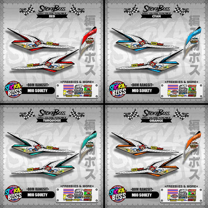 MIO SOULTY INDO DECALS ( BOM RANGSIT )【WITH FREEBIES】