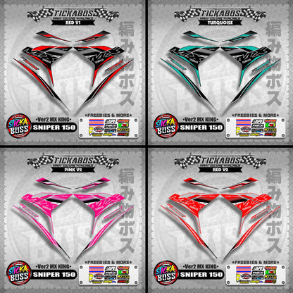 SNIPER 150 DECALS ( Ver2 MX KING )【WITH FREEBIES】MALAYSIAN CONCEPT/Y15ZR/EXCITER 150