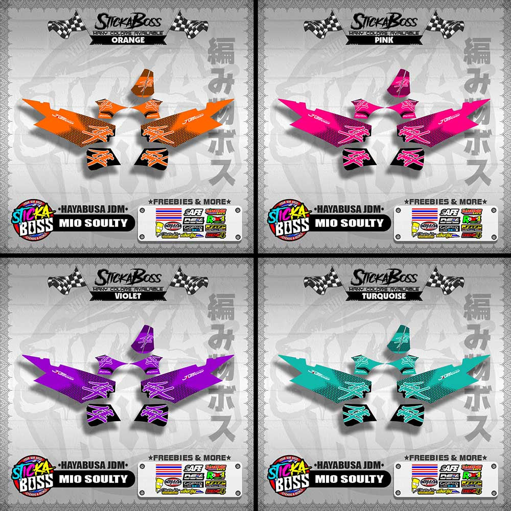 MIO SOULTY DECALS ( HAYABUSA JDM )【WITH FREEBIES】