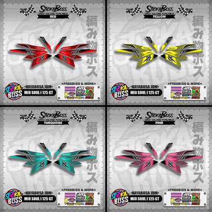 MIO SOUL I 125 GT DECALS ( HAYABUSA JDM )【WITH FREEBIES】