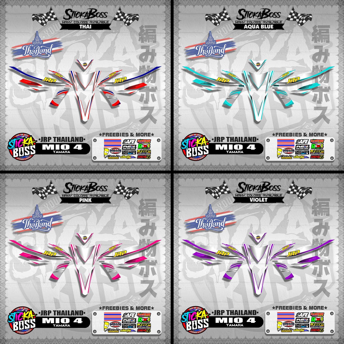 MIO 4 ( JRP THAILAND DECALS )【WITH FREEBIES】