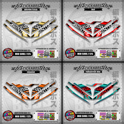 MIO SOUL I 125 STICKER DECALS ( AVANTIZ CUSTOM COLORS 2025 )【WITH FREEBIES】